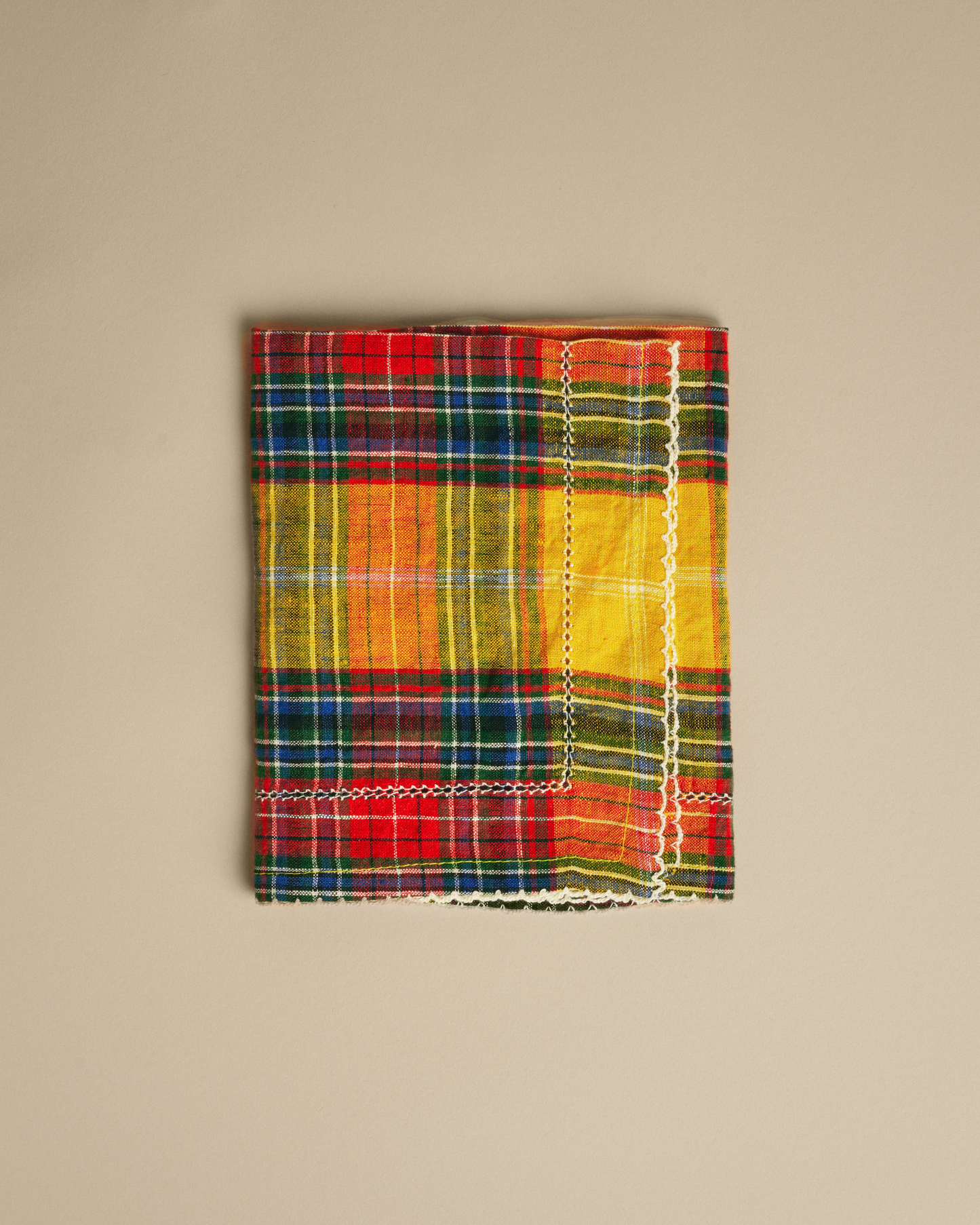 Japanese Deadstock Plaid Placemat Set