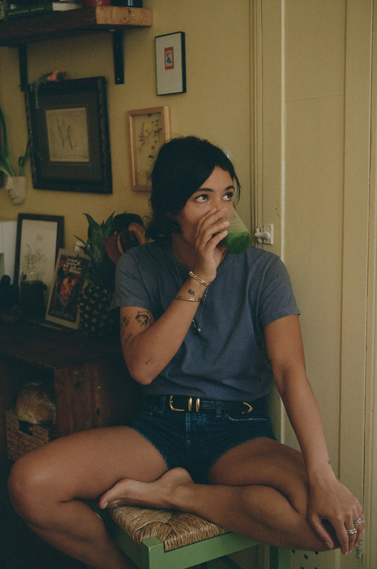 Christina Caradona in her kitchen, photographed for the Cranberry Journal