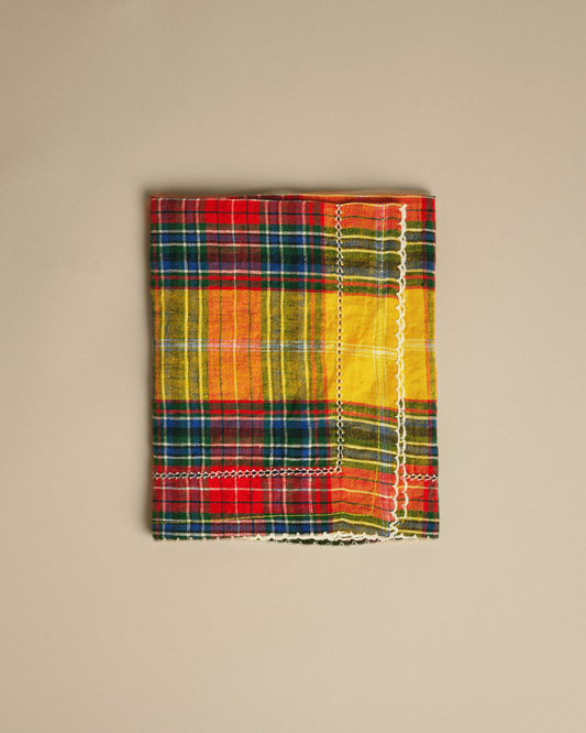 Japanese Deadstock Plaid Placemat Set